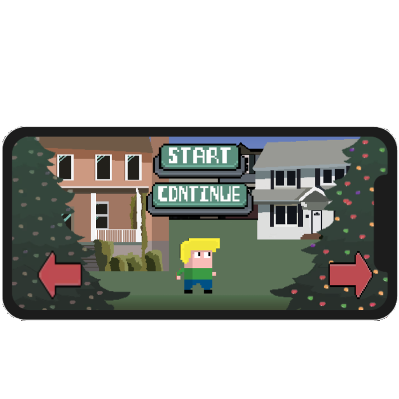 A picture of Clemente Christmas Mobile Game!